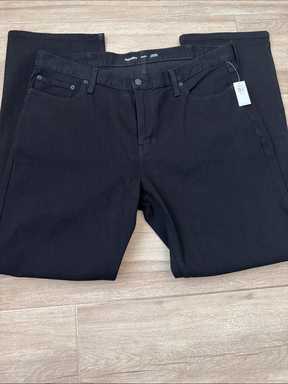 NWT Old Navy Men’s Loose Black Jeans 40x34